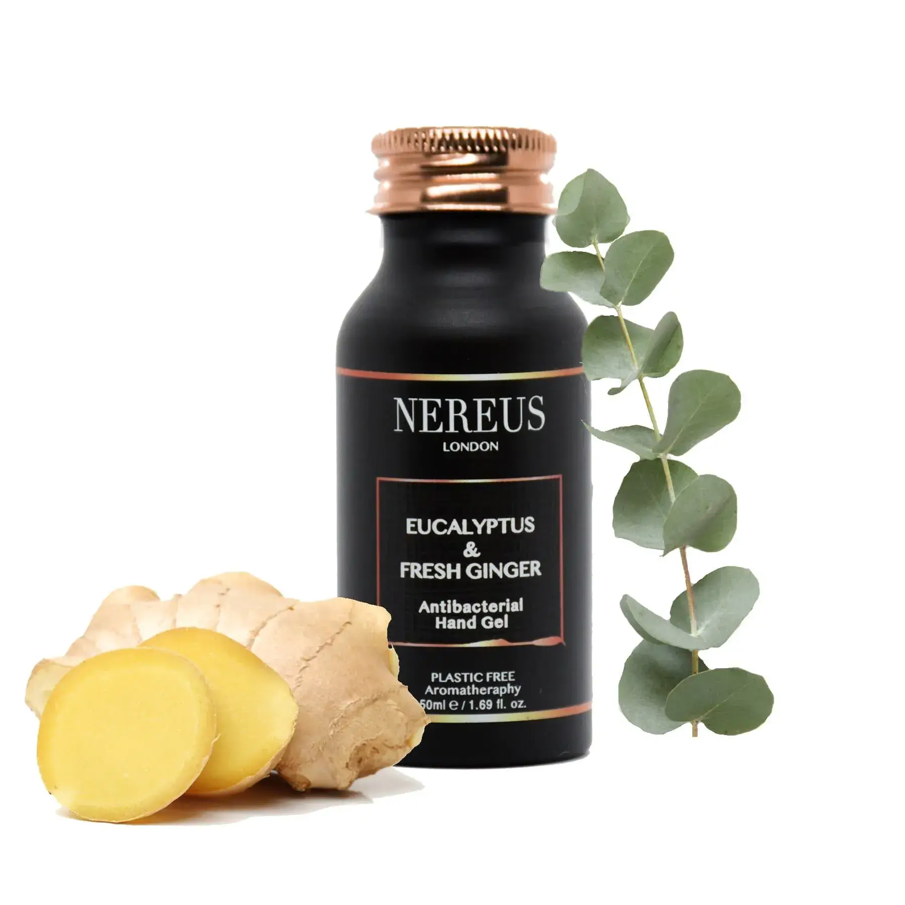 Natural Vegan Eucalyptus & Ginger Hand Sanitiser - Image 2