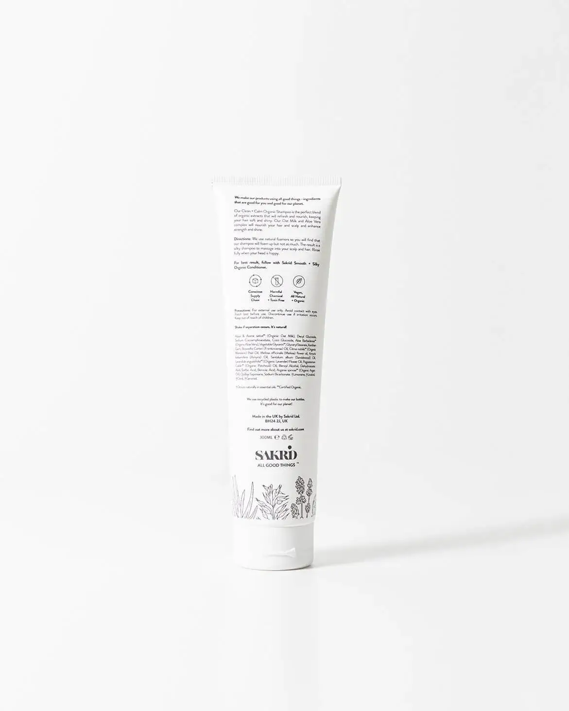 Chemical Free Organic plant based Shampoo and Conditioner Eco-Friendly Set 300ml - Image 5