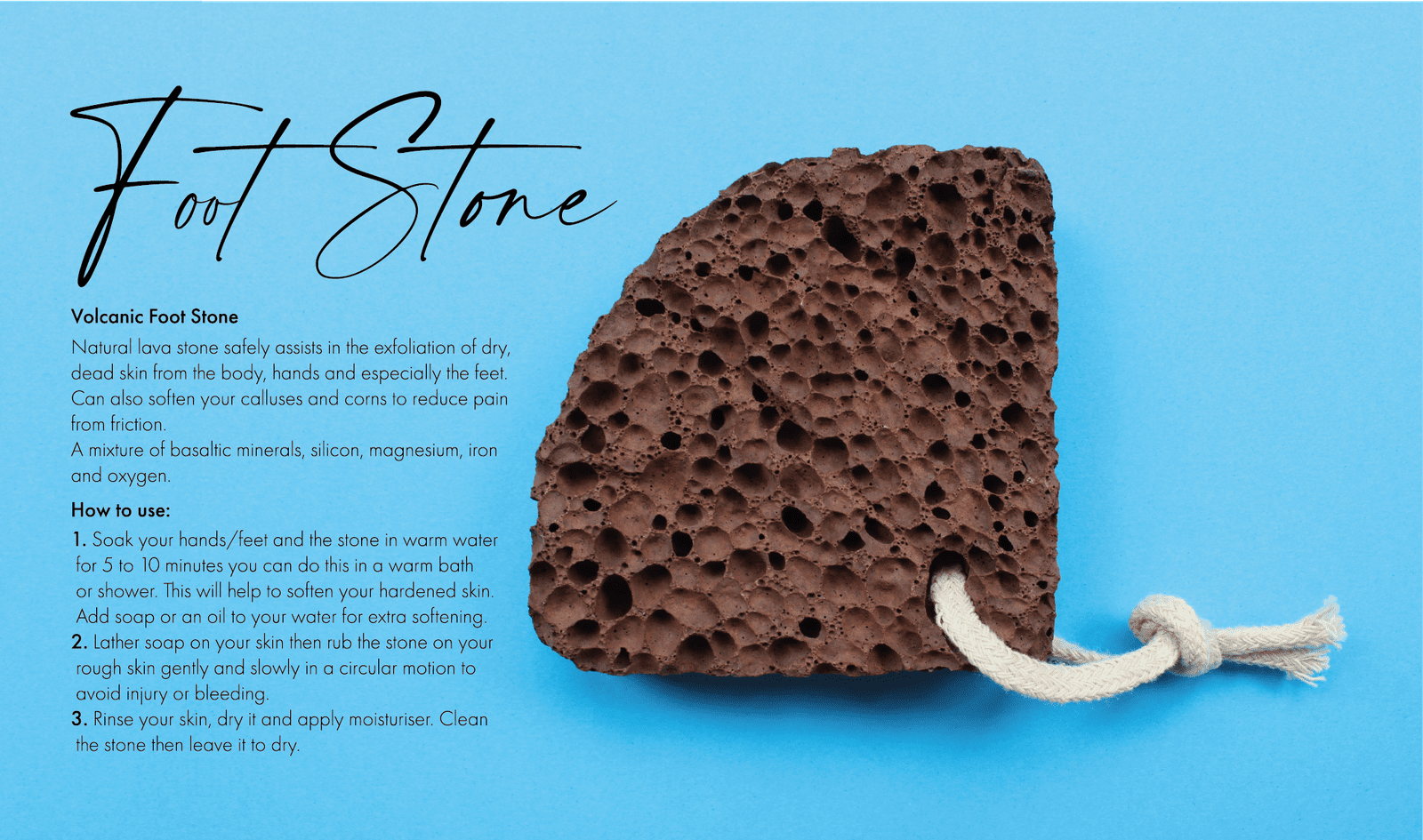 Volcanic Foot Stone - Shell Shape - Image 2