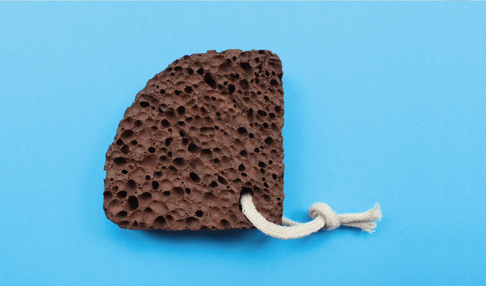 Volcanic Foot Stone - Shell Shape