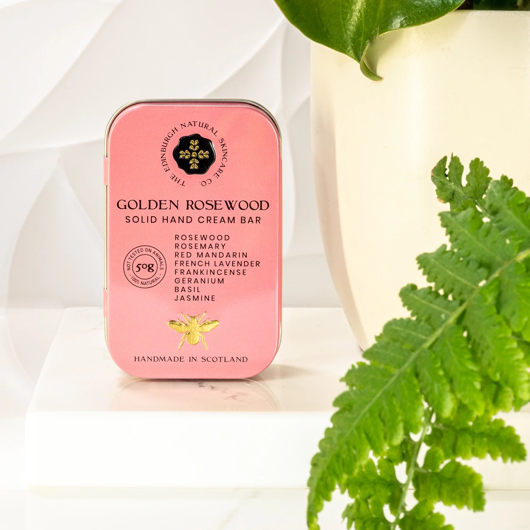 Golden Rosewood Solid Hand Cream Bar - Image 3
