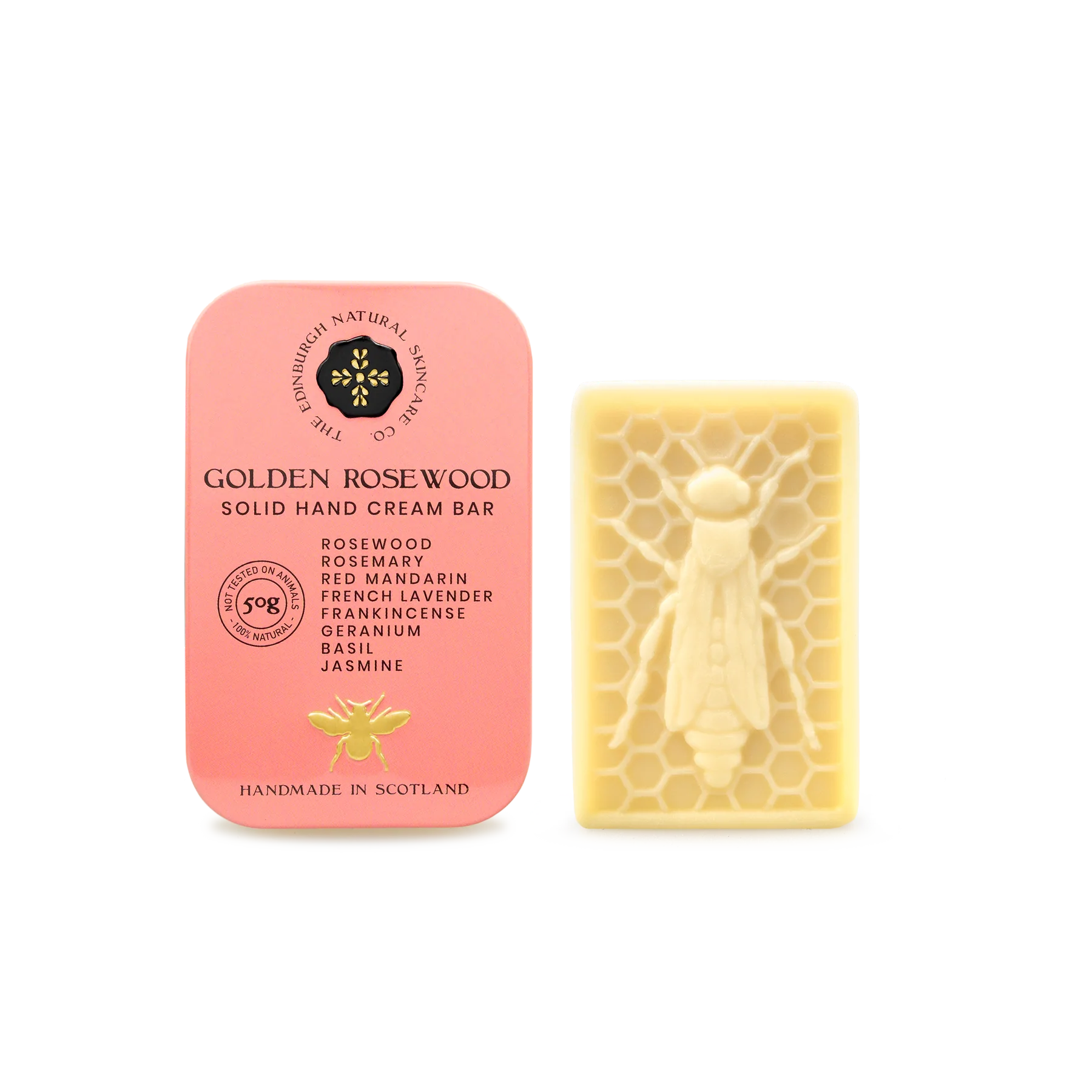 Golden Rosewood Solid Hand Cream Bar