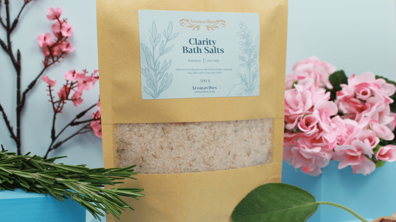 Clear Mind Bath Salts Clarity Himalayan Bath Salts 500g - Image 2