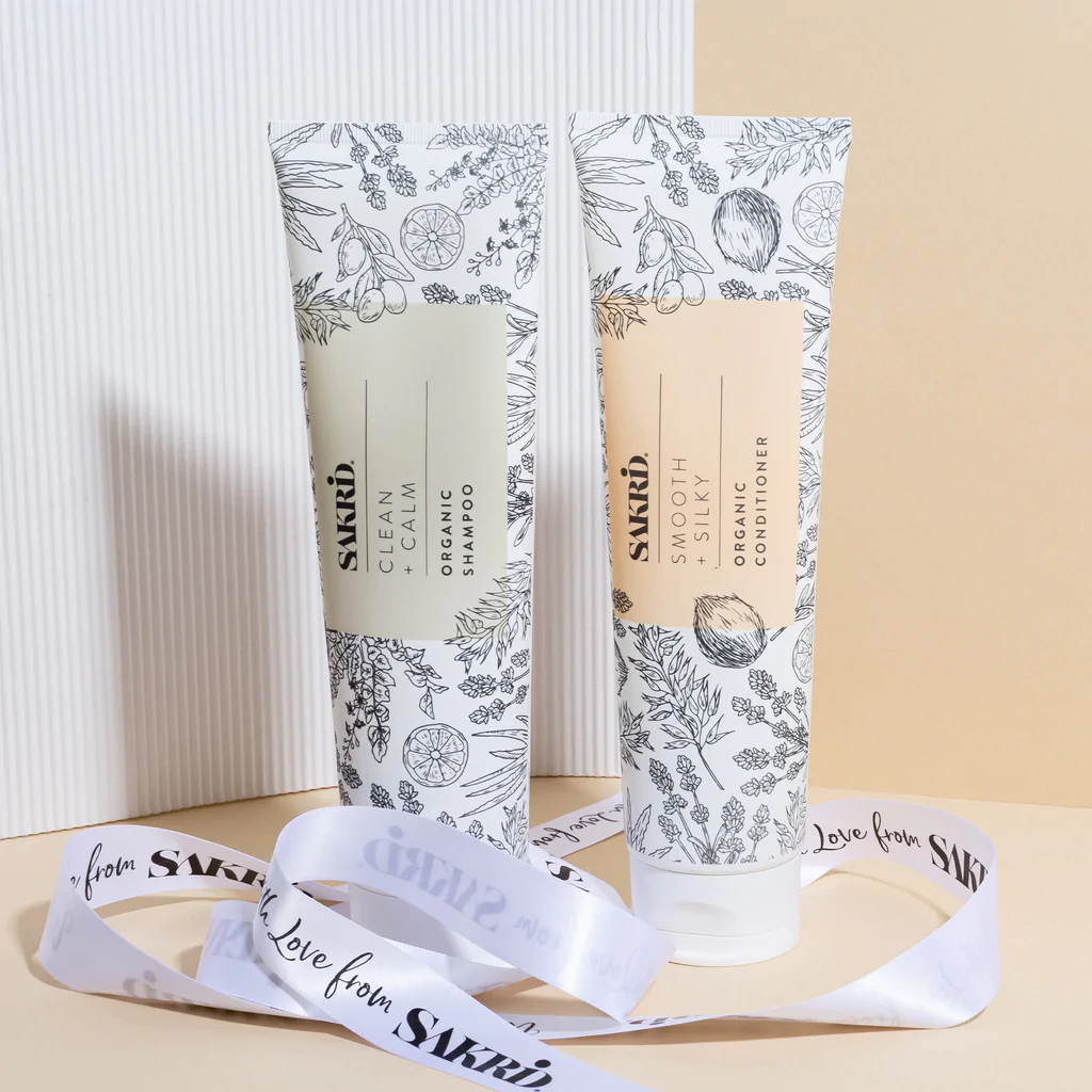 Chemical Free Organic plant based Shampoo and Conditioner Eco-Friendly Set 300ml